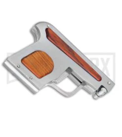 AGA Campolin Cocobolo Automatic Gun Knife - Satin Plain -Elite Knives Shop AGA Campolin Automatic Gun Knife Cocobolo GX 33672 ns side large