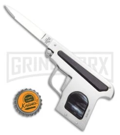 AGA Campolin Dark Horn Automatic Gun Knife - Satin Plain -Elite Knives Shop AGA Campolin Automatic Gun Knife Dark Horn GX 33673 ns bottlecap large