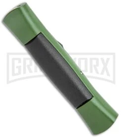 AKC 007 Concord NATO Military Dagger OTF Auto Knife Green/Black - Satin -Elite Knives Shop AKC 007 Concord NATO Military Green Black Dagger OTF Auto Satin Flat BHQ 118419 jr side large