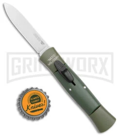 AKC 007 Concord NATO Military OD Green OTF Automatic Knife - Satin Flat -Elite Knives Shop AKC 007 Concord NATO Military OTF Auto OD Green Satin Flat BHQ 173565 jr bottlecap large