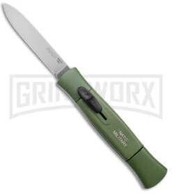 AKC 077 Concord NATO Military Green OTF Automatic Knife - Satin Plain