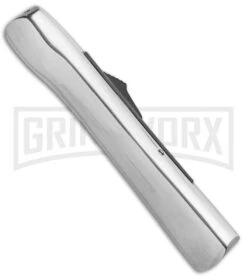 AKC Concord Polish/Black OTF Automatic Knife - Dagger Satin Plain -Elite Knives Shop AKC Concord Dagger OTF Auto Polish Black Satin BHQ 92038 jr side large