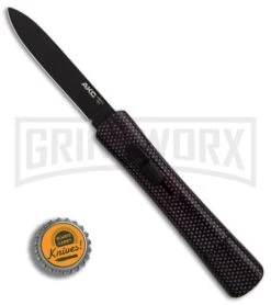 AKC Concord Full Sim Carbon Fiber OTF Automatic Knife - Flat Black -Elite Knives Shop AKC Concord Full Sim Carbon Fiber Black Flat BHQ 90292 er bottlecap large