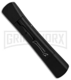 AKC Concord Black OTF Automatic Knife - Tanto Satin Plain -Elite Knives Shop AKC Concord Tanto Black Satin BHQ 90284 er spine large