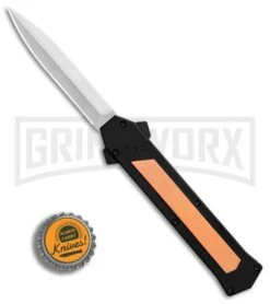 AKC F-16 Copper D/A OTF Automatic Knife - Dagger Satin Plain -Elite Knives Shop AKC F 16 BHQ Exclusive Copper Dagger Satin Plain GX 30993 er bottlecap large
