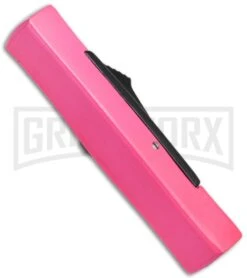 AKC Minion Concord Hot Pink OTF Automatic Knife - Flat Satin Plain -Elite Knives Shop AKC Minion Concord OTF Hot Pink BHQ 72004 jr side large