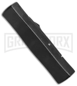 AKC Minion Concord Black OTF Automatic Knife - Flat Gold Plain -Elite Knives Shop AKC Minion OTF Concord Black Gold Flat BHQ 52367 jr side large