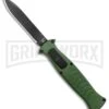AKC X-treme EVO Green OTF Automatic Knife - Black Plain