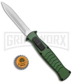 AKC X-treme EVO Green OTF Automatic Knife - Satin DE Dagger -Elite Knives Shop AKC X treme EVO OTF Auto Green Satin DE Dagger BHQ 134949 jr bottlecap 2 large