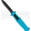 AKC X-treme EVO Blue OTF Automatic Knife - Black Plain