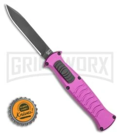 AKC X-treme EVO OTF Automatic Knife - Purple Black Plain -Elite Knives Shop AKC X treme EVO OTF Automatic Knife Purple 3.5 Black BHQ 120293 LS Bottlecap large