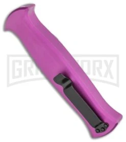 AKC X-treme EVO OTF Automatic Knife - Purple Black Plain -Elite Knives Shop AKC X treme EVO OTF Automatic Knife Purple 3.5 Black BHQ 120293 LS Side large
