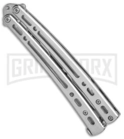 Andux Spectre Balisong Butterfly Trainer - Tanto Satin -Elite Knives Shop Andux Spectre Trainer Tanto Satin BP 24595 er spine large