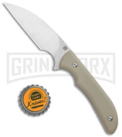 Artisan Cutlery Tan G-10 Sea Snake Fixed Blade Knife - Satin Plain -Elite Knives Shop Artisan Sea Snake Tan G 10 SW 1842B DE BHQ 119566 jr bottlecap large