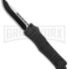 Atomic Defender Large OTF Automatic Knife Black - Two Tone Drop Point