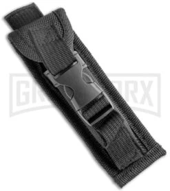 Atomic Defender Mini OTF Automatic Knife Red Skull - Two Tone Drop Point Plain -Elite Knives Shop Atomic Mini DP Red Skull OTF Auto TT GX 36430 jr sheath large