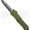 Atomic Defender Mini OTF Automatic Knife OD Green - Plain Two Tone Dagger