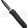 Atomic Shield Dagger Black OTF Automatic Knife - Plain