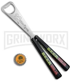 BB Barfly Beer Ninja Bottle Opener Butterfly Trainer -Elite Knives Shop BB Barfly Bottle Opener Butterfly Trainer Beer Ninja BHQ 79861 jr bottlecap large