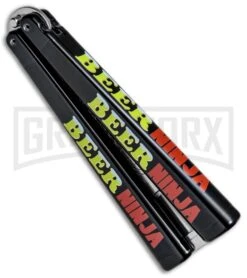 Elite Knives Shop -Elite Knives Shop BB Barfly Bottle Opener Butterfly Trainer Beer Ninja BHQ 79861 jr side large