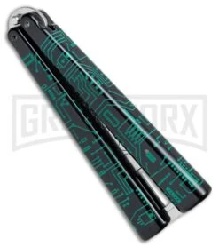 Elite Knives Shop -Elite Knives Shop BB Barfly Bottle Opener Butterfly Trainer Circuit Green Black BHQ 75545 jr spine large