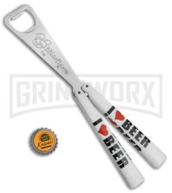 BB Barfly I Heart Beer Bottle Opener Butterfly Trainer 5 BB Barfly I Heart Beer Bottle Opener Butterfly Trainer -Elite Knives Shop BB Barfly Bottle Opener Butterfly Trainer I Heart Beer BHQ 82966 jr bottlecap large