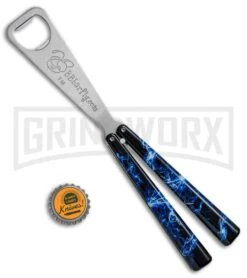 BB Barfly Lightning Storm Bottle Opener Butterfly Trainer -Elite Knives Shop BB Barfly Bottle Opener Butterfly Trainer Lightning Storm BHQ 79859 jr bottlecap large