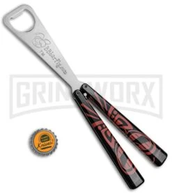 BB Barfly Petri Tiki Bottle Opener Butterfly Trainer -Elite Knives Shop BB Barfly Bottle Opener Butterfly Trainer Petri Tiki BHQ 83040 jr bottlecap large