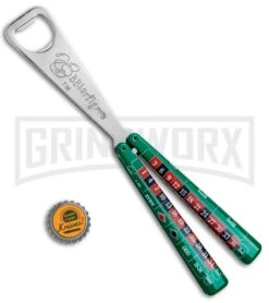 BB Barfly Roulette Bottle Opener Butterfly Trainer -Elite Knives Shop BB Barfly Bottle Opener Butterfly Trainer Roulette BHQ 82965 jr bottlecap large