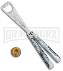 BB Barfly Ying Yang Maze Bottle Opener Butterfly Trainer -Elite Knives Shop BB Barfly Bottle Opener Butterfly Trainer Ying Yang Maze BHQ 83037 jr bottlecap large
