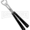 BB Barfly Pro V3 Black Bottle Opener Butterfly Trainer - Satin Plain