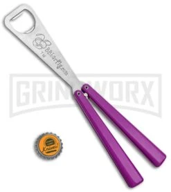 BB Barfly Purple Bottle Opener Butterfly Trainer -Elite Knives Shop BB Barfly Purple Bottle Opener Butterfly Trainer BHQ 131883 jr bottlecap large
