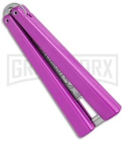 BB Barfly Purple Bottle Opener Butterfly Trainer -Elite Knives Shop BB Barfly Purple Bottle Opener Butterfly Trainer BHQ 131883 jr side large
