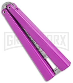 Elite Knives Shop -Elite Knives Shop BB Barfly Purple Bottle Opener Butterfly Trainer BHQ 131883 jr spine large