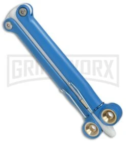 BaliYo By Spyderco Butterfly Pen Flipper Blue/White -Elite Knives Shop BaliYo by Spyderco Butterfly Pen Fisher Space Pen blue white USA Made BHQ 82799 er spine large