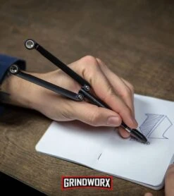 BaliYo By Spyderco Butterfly Pen Flipper Blue/White -Elite Knives Shop BaliYo by Spyderco Pen Butterfly Flipper Black BHQ 4501 kp in hand lifestyle web large 1