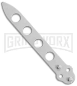 Bear OPS Bear Song IV Arctic White Balisong Butterfly Knife W/Trainer - Black -Elite Knives Shop Bear Ops Bear Song IV Butterfly Arctic White Trainer Satin B 400 ALW B BHQ 79336 jr trainer large