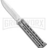 Bear Ops Bear Song VIII Gray Butterfly Knife - Bayonet Satin Plain