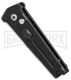Bear Ops Black Bold Action III Mini Automatic Knife - Black Plain -Elite Knives Shop Bear Ops Bold Action III mini black black BHQ 68882 er spine large