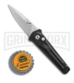 Bear Ops Black Bold Action III Mini Automatic Knife - Gray Plain 7 Bear Ops Black Bold Action III Mini Automatic Knife - Gray Plain -Elite Knives Shop Bear Ops Bold Action III mini black gray BHQ 68883 er bottlecap large