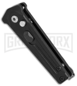 Bear Ops Black Bold Action III Mini Automatic Knife - Gray Plain 6 Bear Ops Black Bold Action III Mini Automatic Knife - Gray Plain -Elite Knives Shop Bear Ops Bold Action III mini black gray BHQ 68883 er spine large