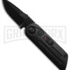 Bear Ops Bold Action XIV Black Stainless Steel Automatic Knife - Black Plain