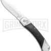 Bear And Son Black G-10 Automatic Lockback Knife - Satin Plain GA97