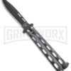 Bear & Son 115GX Galaxy Butterfly Knife - Black Plain