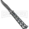 Bear And Son Knives 114GXD Galaxy Balisong Butterfly Knife - Damascus Plain