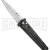Bear Ops Black Bold Action III Automatic Knife - Bead Blast Plain
