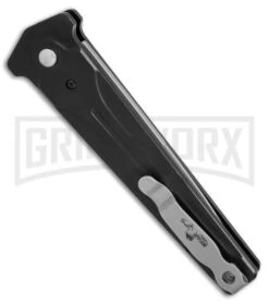 Bear Ops Black Bold Action III Automatic Knife - Bead Blast Plain -Elite Knives Shop Bear ops Bold action 3 bb BHQ 51648 jr side large