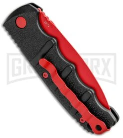 Boker Kalashnikov Black Widow Automatic Knife - D2 Dagger Red Plain -Elite Knives Shop Boker Black Widow Kalashnikov Dagger Auto Red 01KALS44NSOI BHQ 92706 jr side large