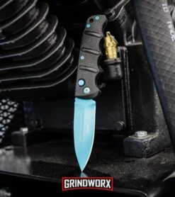 Boker Kalashnikov Automatic Knife - D2 Dagger Electric Blue Plain -Elite Knives Shop Boker Blue Scorpion Kalashnikov Dagger Automatic Knife Electric Blue BHQ 95400 kp motor web large