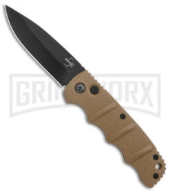 Boker Kalashnikov Coyote Brown Automatic Knife - Drop Point Black Plain